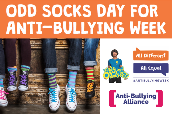 Image of Anti Bullying Week - Children can wear Odd socks on Wednesday to support the campaign